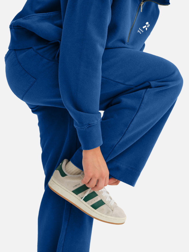 Organic Fleece Wide Leg Pant