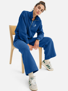 Organic Fleece Graphic Quarter Zip Sweatshirt