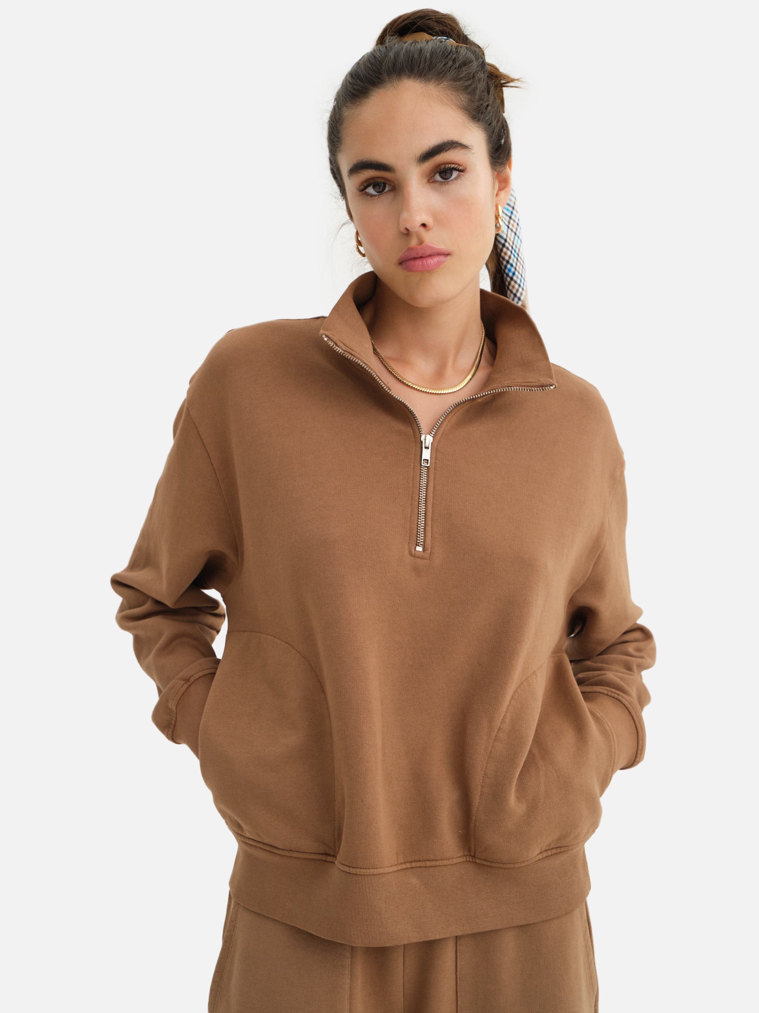 Organic Fleece Half-Zip Sweatshirt – MATE the Label