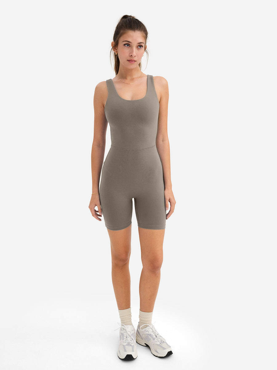 Organic Stretch Unitard-Active-MATE the Label-PEBBLE-XS-MATE the Label