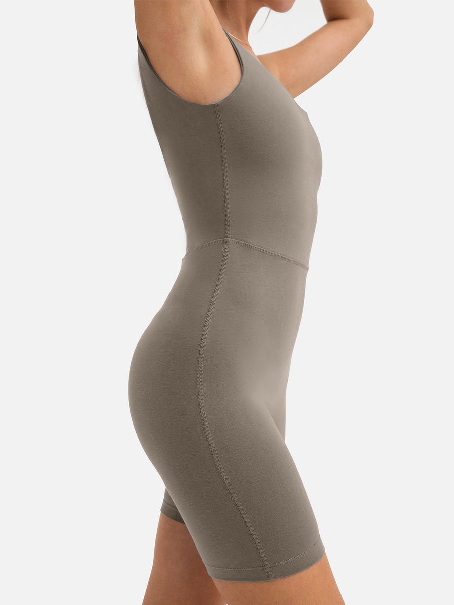 Organic Stretch Unitard-Active-MATE the Label-PEBBLE-XS-MATE the Label