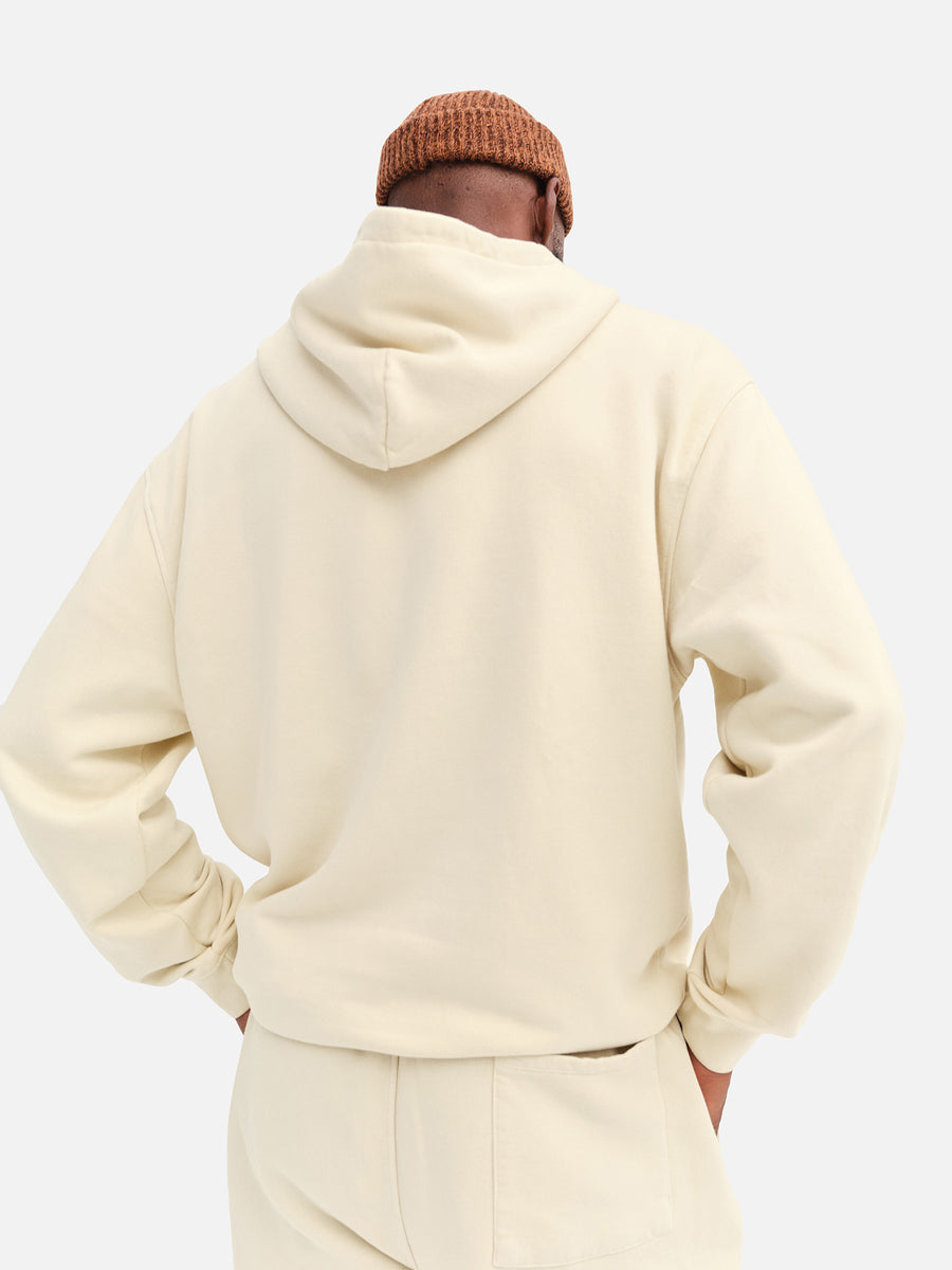 Men's Organic Fleece Hoodie-Sweatshirts-MATE the Label-BONE-S-MATE the Label