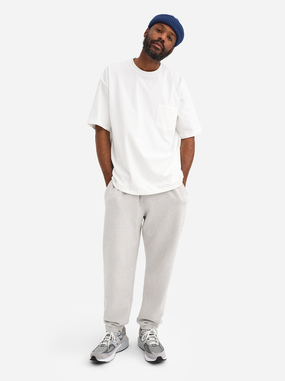 Men's Organic Heavyweight Cotton Relaxed Tee-Tees-MATE the Label-TRUE WHITE-S-MATE the Label