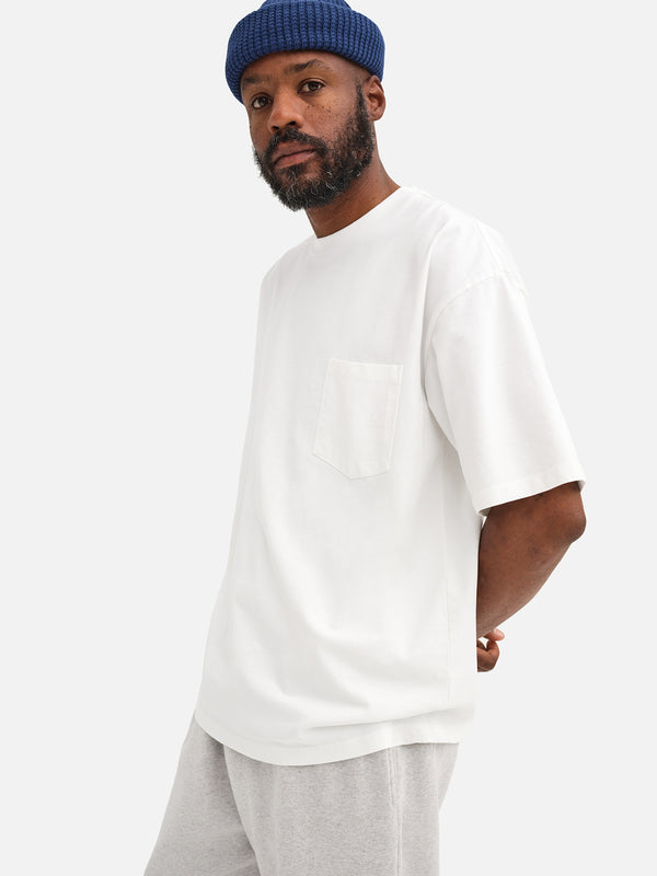Men's Organic Heavyweight Cotton Relaxed Tee-Tees-MATE the Label-TRUE WHITE-S-MATE the Label