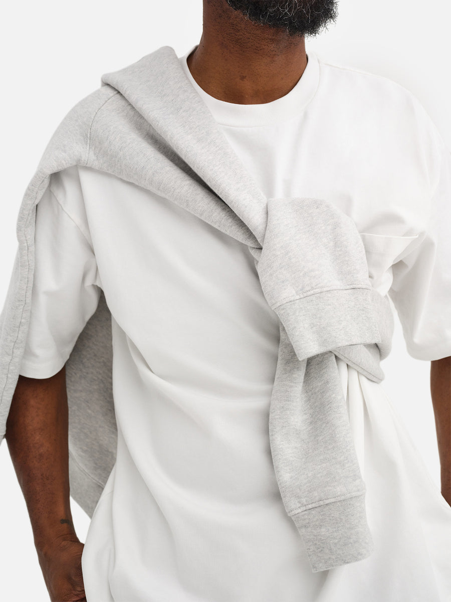 Men's Organic Heavyweight Cotton Relaxed Tee-Tees-MATE the Label-TRUE WHITE-S-MATE the Label
