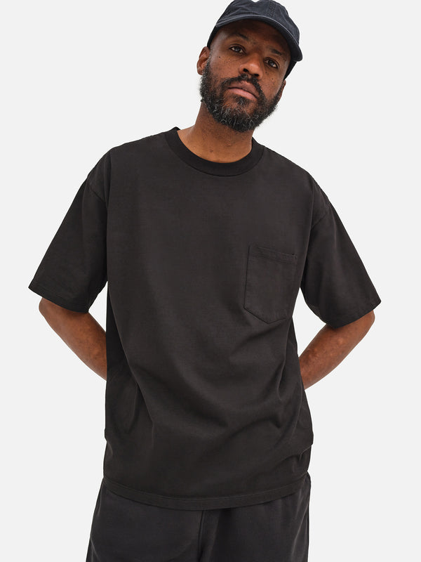 Men's Organic Heavyweight Cotton Relaxed Tee-Tees-MATE the Label-JET BLACK-S-MATE the Label