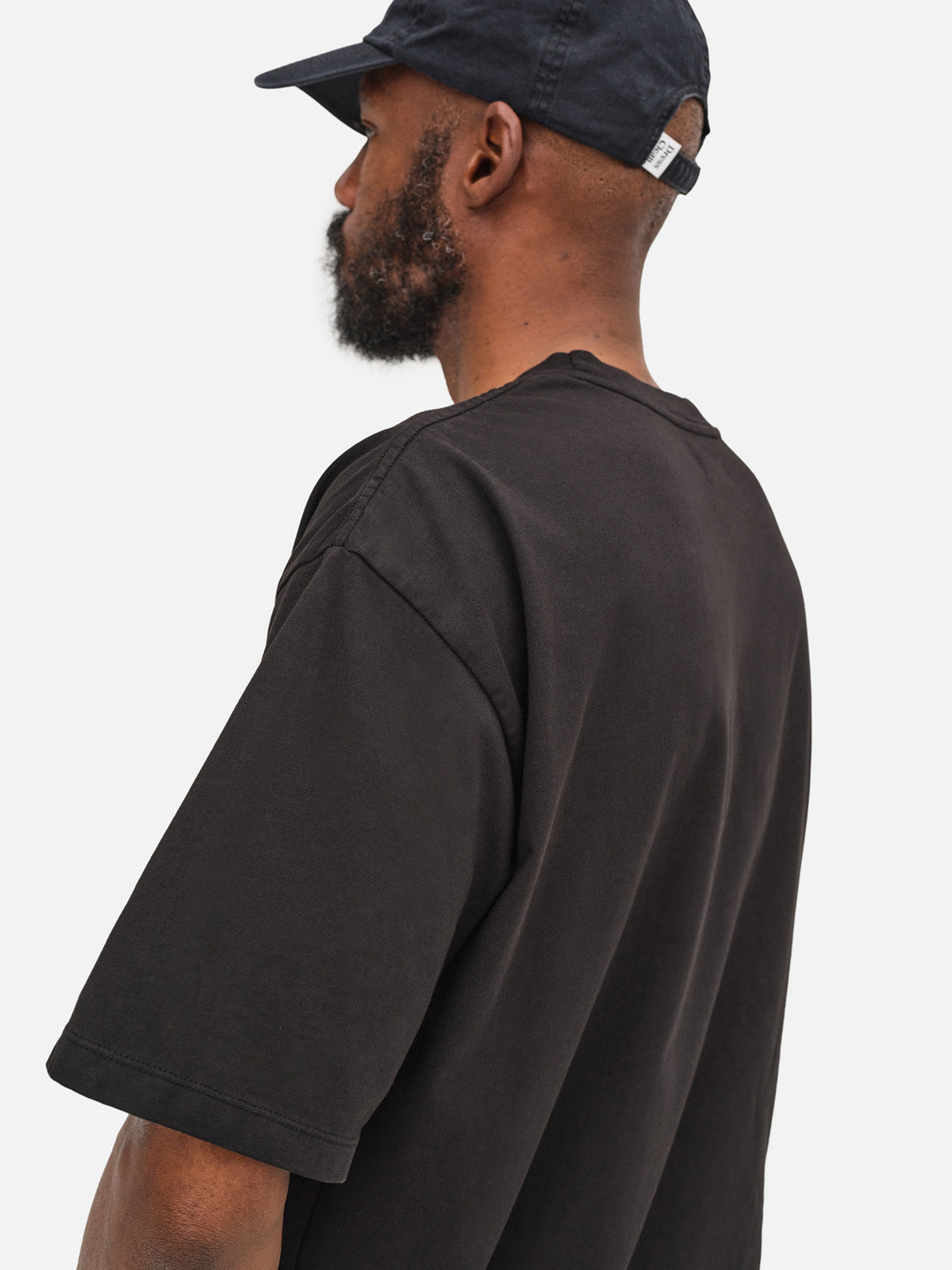Men's Organic Heavyweight Cotton Relaxed Tee-Tees-MATE the Label-JET BLACK-S-MATE the Label