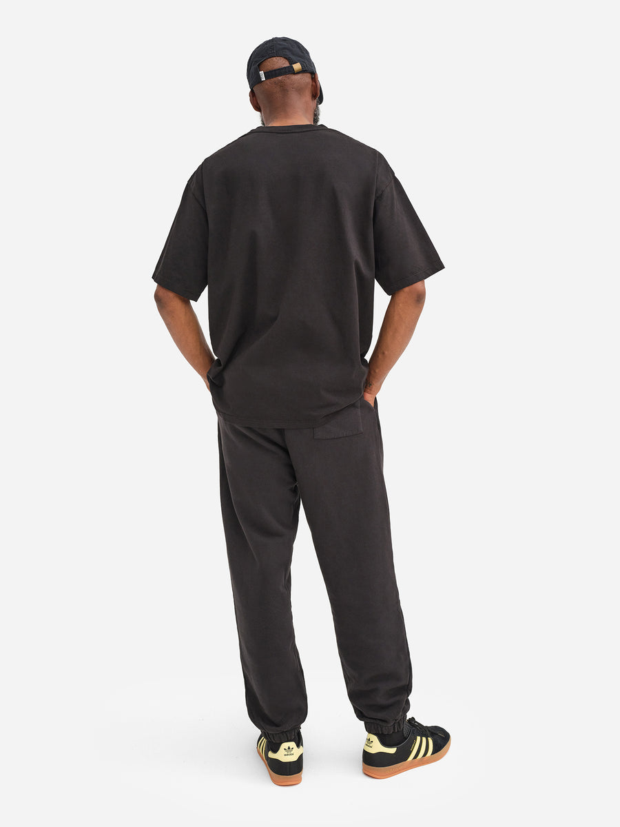 Men's Organic Fleece Relaxed Sweatpant-Sweatpants-MATE the Label-JET BLACK-S-MATE the Label