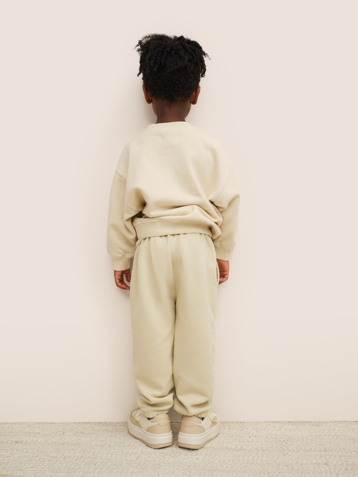 Mini Organic Fleece Crew Neck Sweatshirt-Kids-MATE the Label-BONE-0/6m-MATE the Label