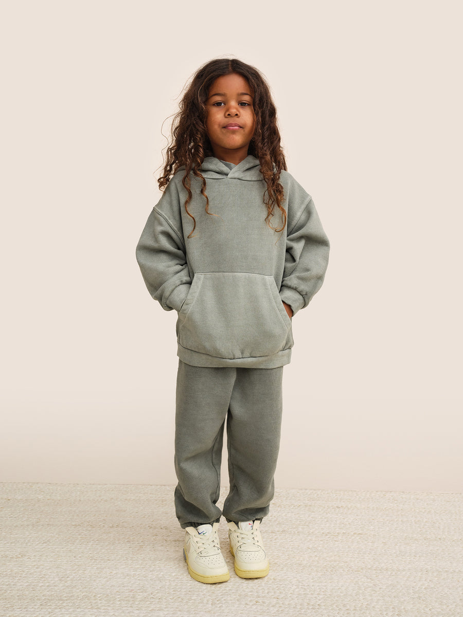 Mini Organic Fleece Hoodie-Sweatshirts-MATE the Label-FOREST-0/6m-MATE the Label