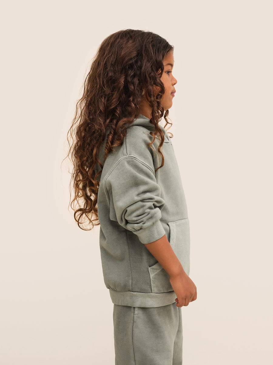 Mini Organic Fleece Hoodie-Sweatshirts-MATE the Label-FOREST-0/6m-MATE the Label