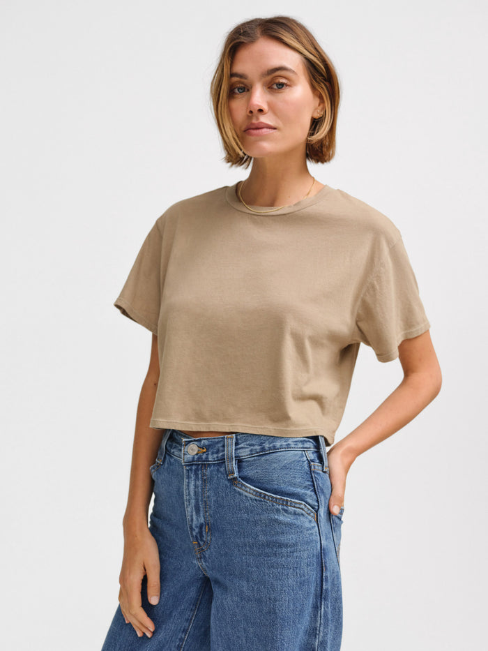 Organic Cotton Relaxed Crop Tee