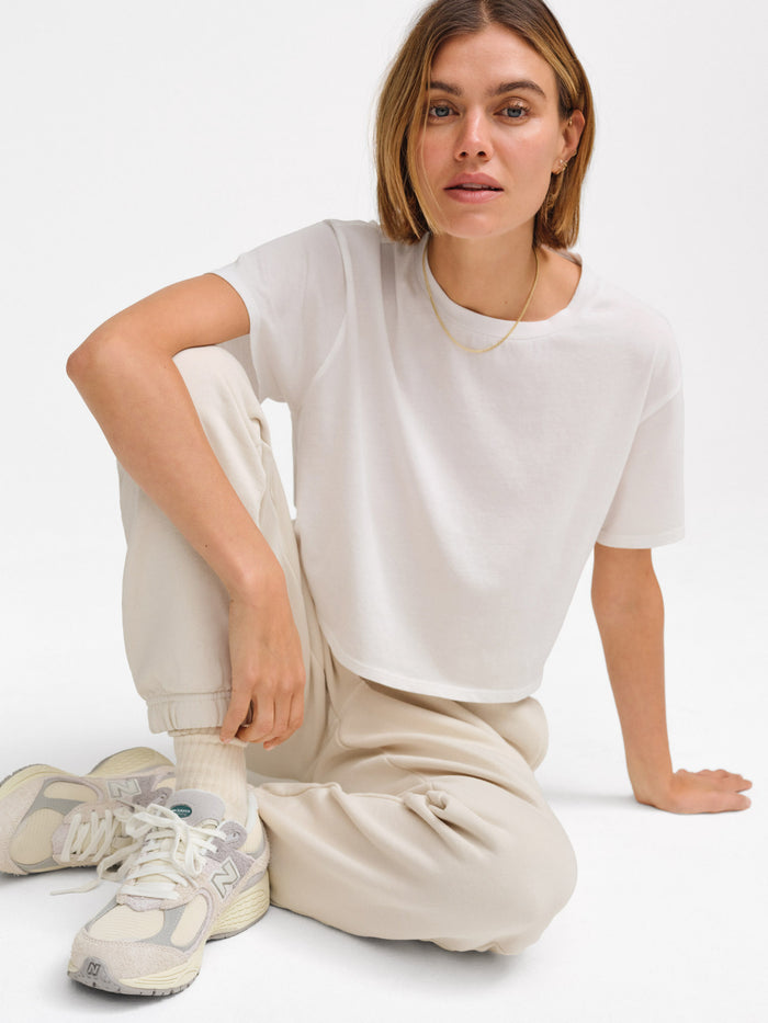 Organic Cotton Relaxed Crop Tee