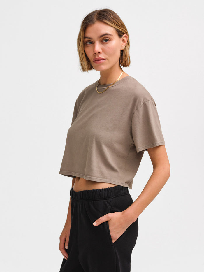 Organic Cotton Relaxed Crop Tee