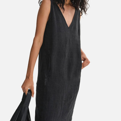 Organic Linen Tank Center Seam Dress