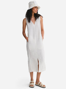 Organic Linen Tank Center Seam Dress