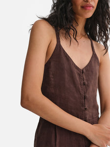 Organic Linen Tank Jumpsuit