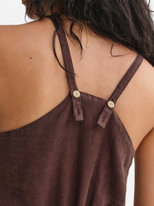 Organic Linen Tank Jumpsuit