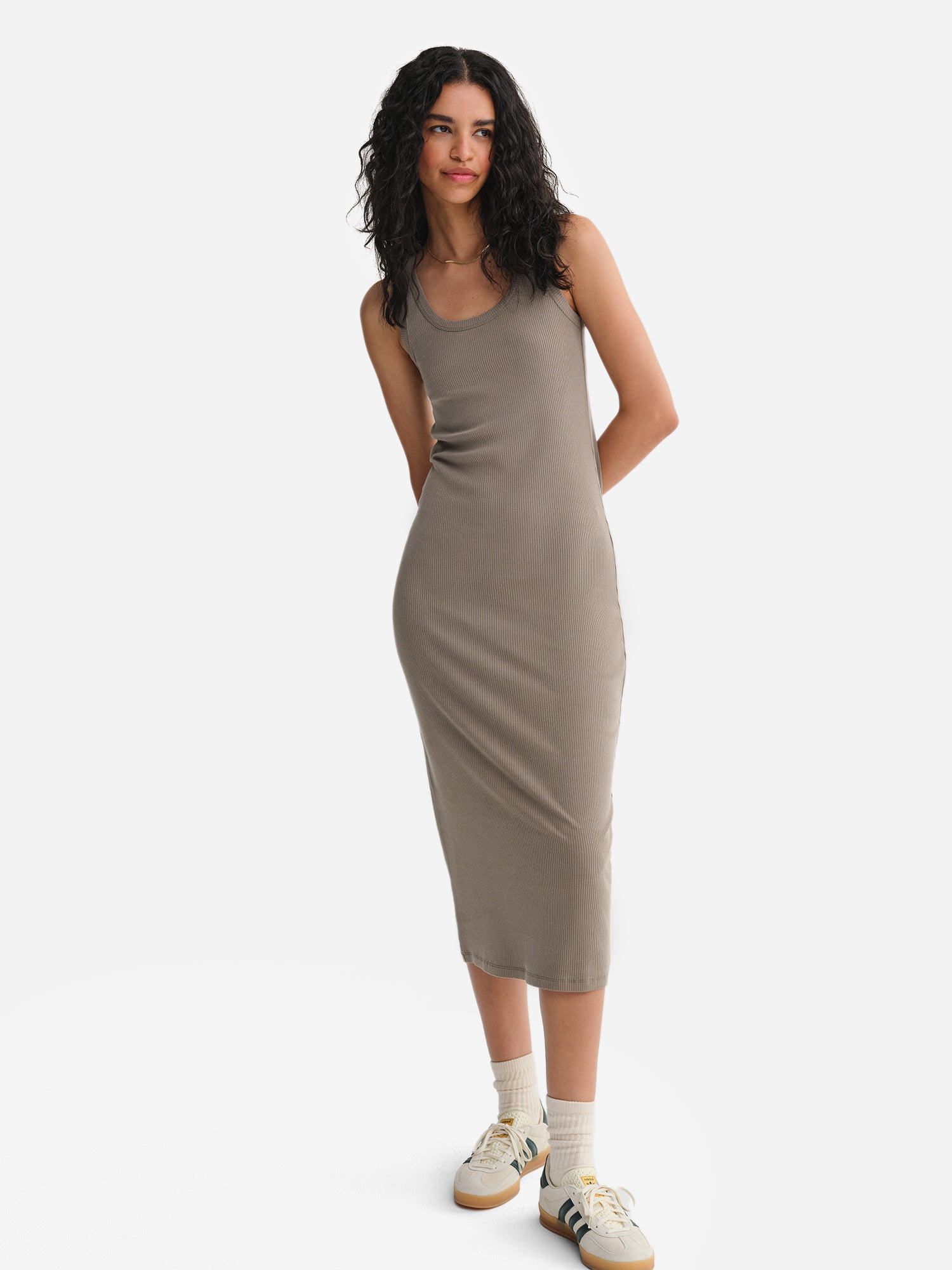 Tencel Rib Tank Maxi Dress – MATE the Label