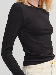 Tencel Rib Long Sleeve Tee