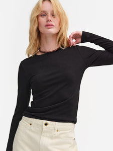 Tencel Rib Long Sleeve Tee