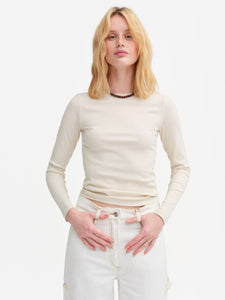 Tencel Rib Long Sleeve Tee