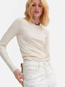 Tencel Rib Long Sleeve Tee