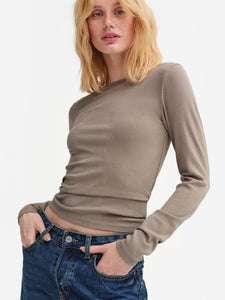 Tencel Rib Long Sleeve Tee