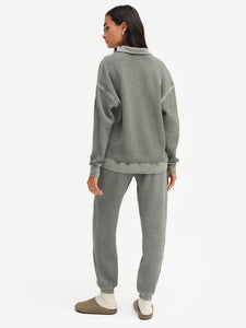 Organic Waffle Relaxed Jogger