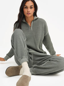 Organic Waffle Relaxed Jogger