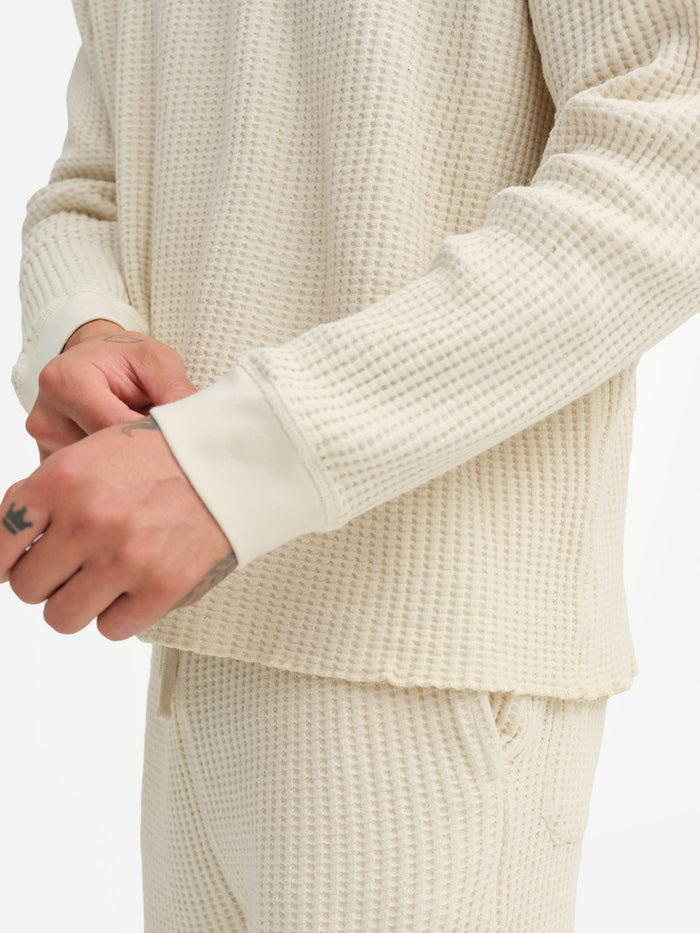 Men's Organic Waffle Crew