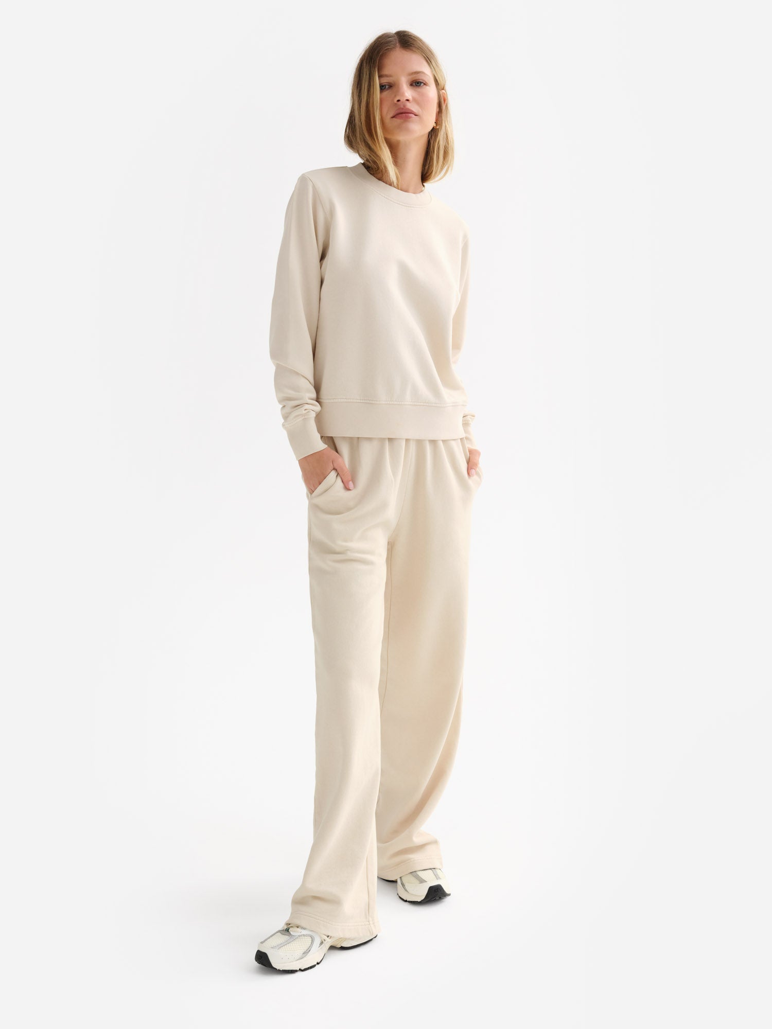 Organic Fleece Shrunken Crew Neck Sweatshirt – MATE the Label