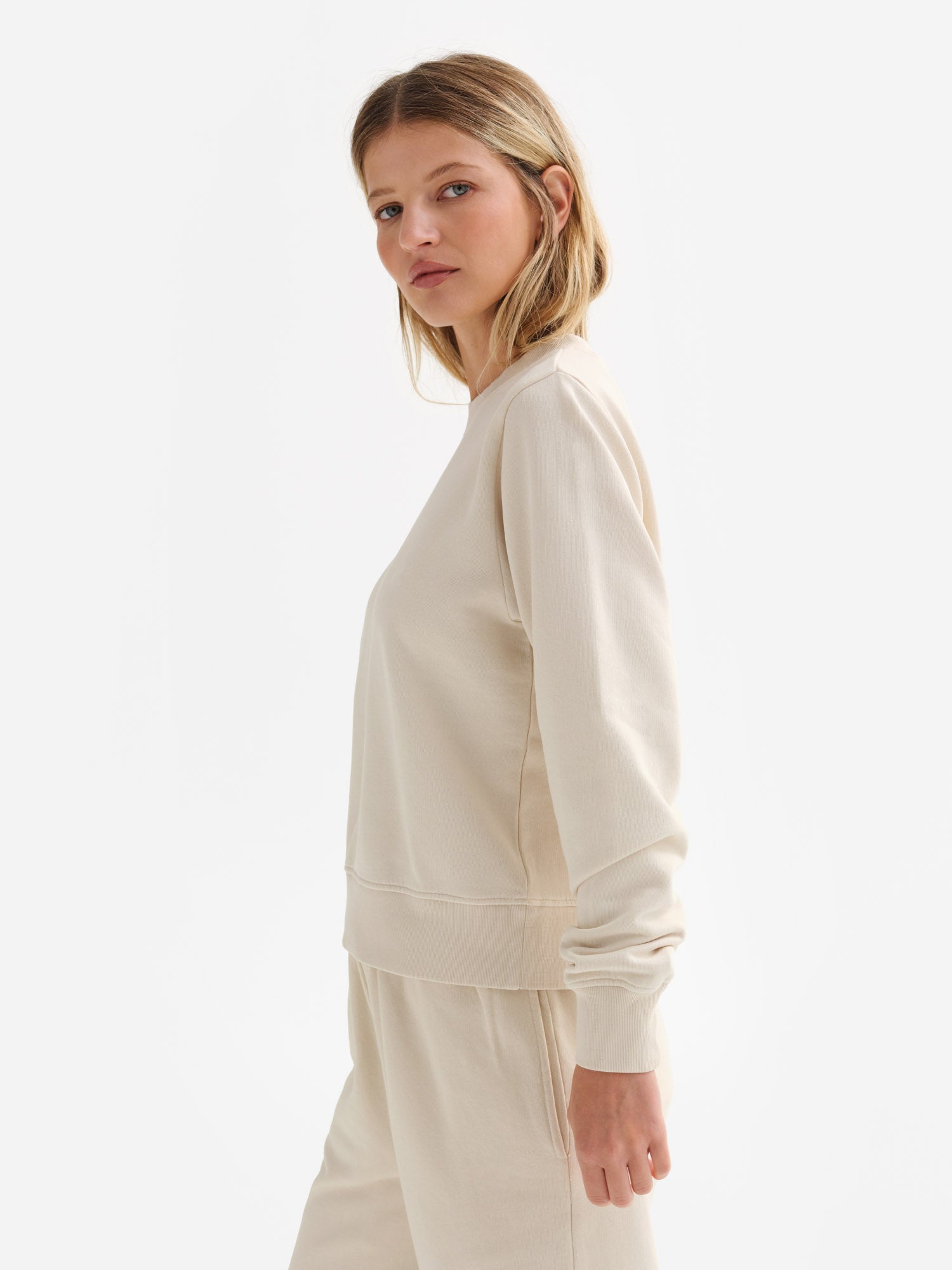 Organic Fleece Shrunken Crew Neck Sweatshirt – MATE the Label