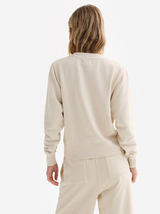Organic Fleece Shrunken Crew Neck Sweatshirt