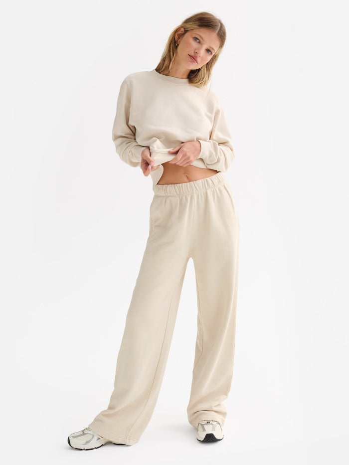 Organic Fleece Straight Leg Sweatpant