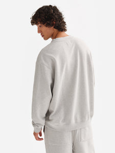 Men's Organic Fleece Henley Sweatshirt