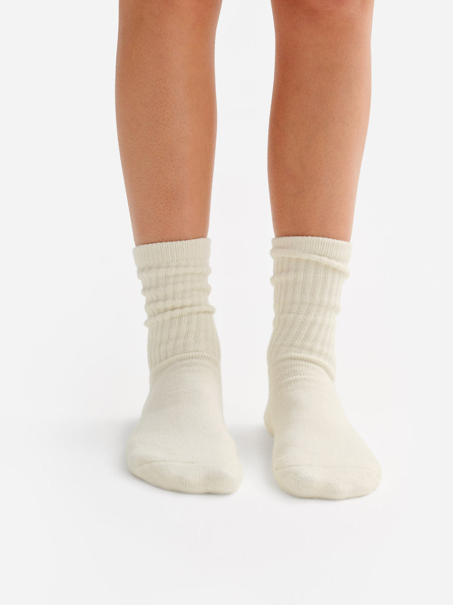 Organic Cotton Sock 5 Pack-Intimates-MATE the Label-NATURAL-S/M-MATE the Label