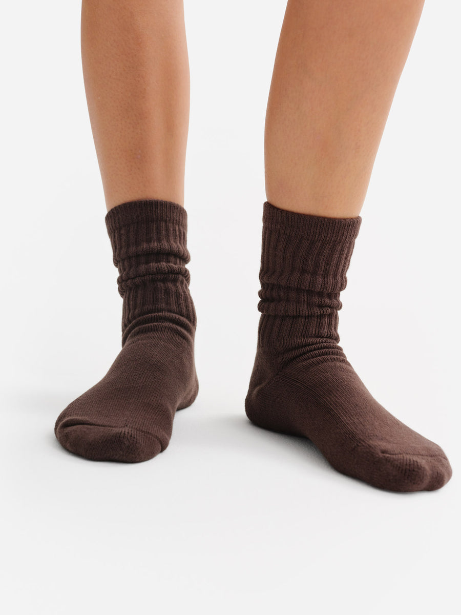 Organic Cotton Sock 5 Pack-Intimates-MATE the Label-BONE,FOREST,MAPLE,JET BLACK,BIRCH-S/M-MATE the Label