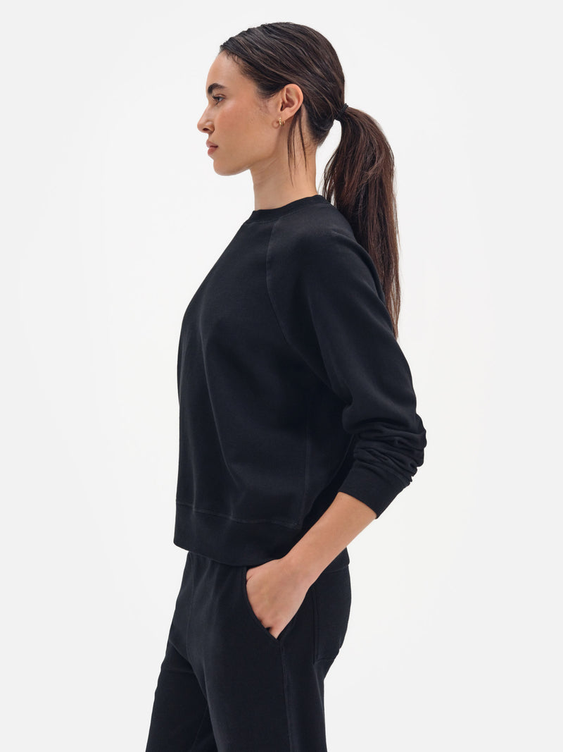 Organic Lightweight Terry Raglan Sweatshirt