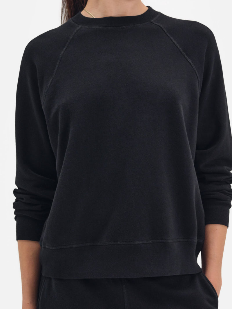 Organic Lightweight Terry Raglan Sweatshirt