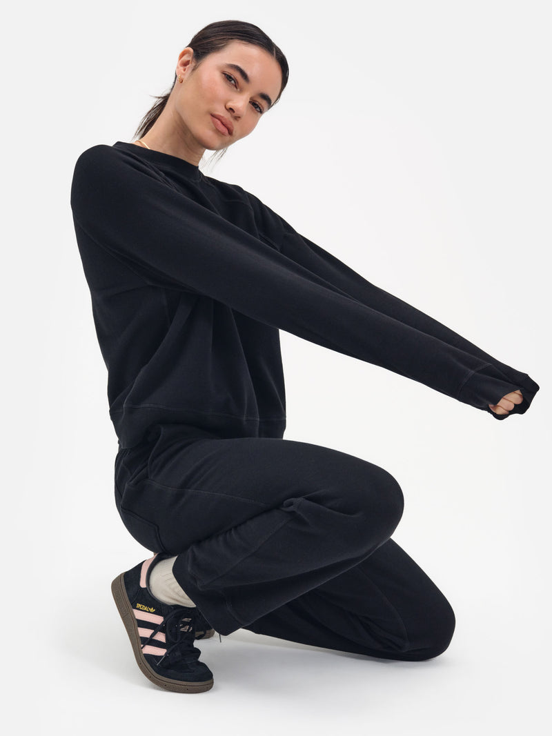 Organic Lightweight Terry Raglan Sweatshirt