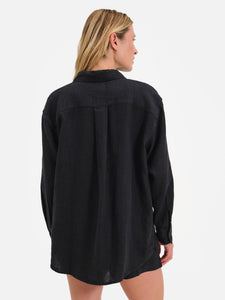 Organic Linen Oversized Button Down
