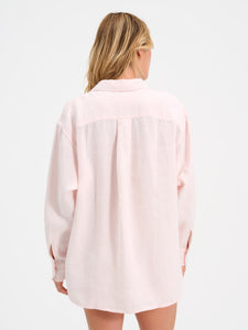 Organic Linen Oversized Button Down