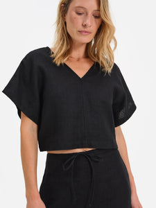 Organic Linen Crop Tee