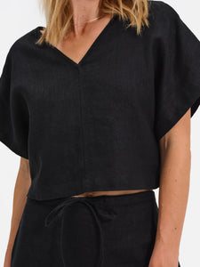 Organic Linen Crop Tee