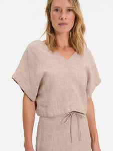 Organic Linen Crop Tee