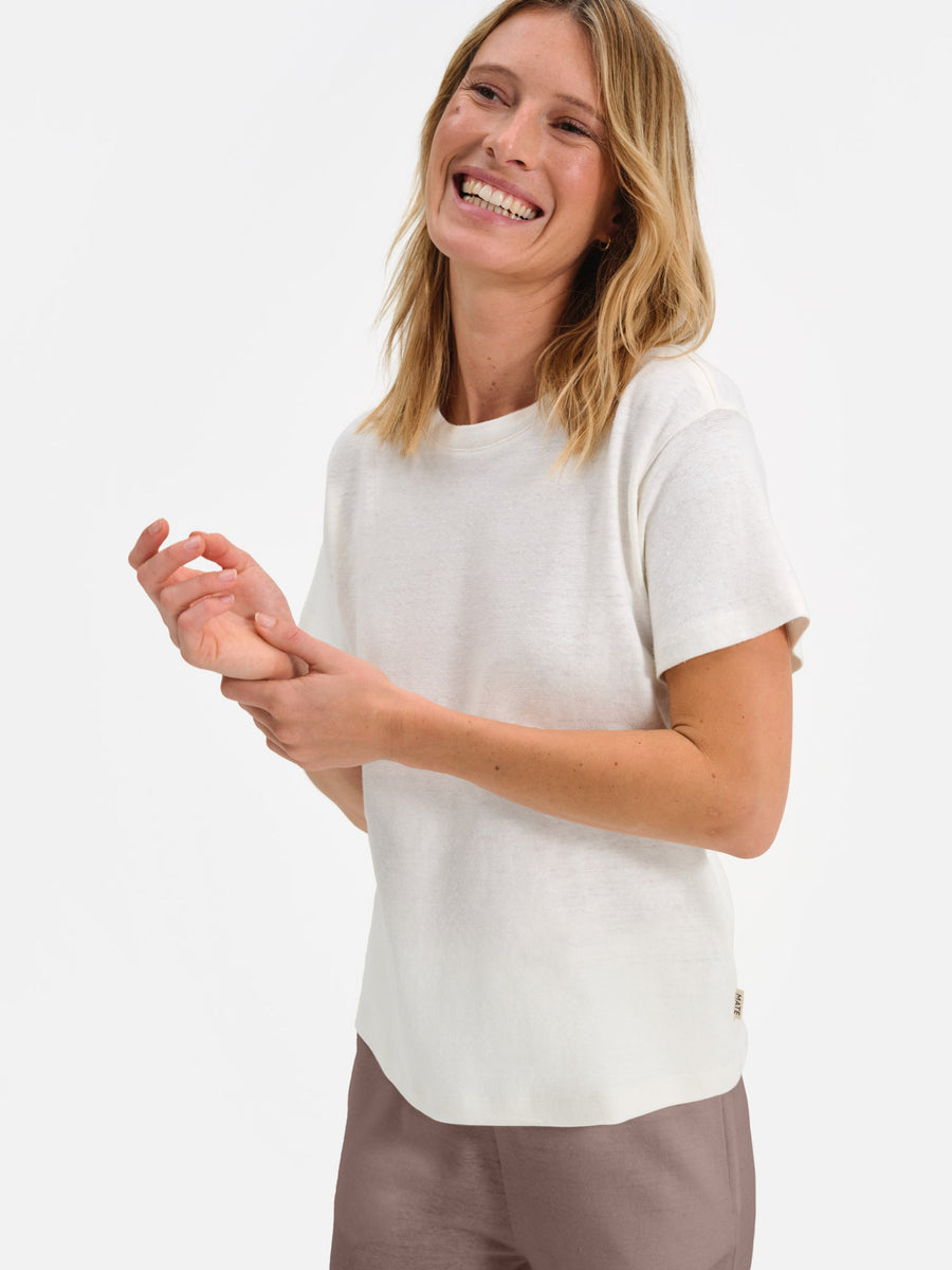 Regenerative Hemp Classic Crew-Tees-MATE the Label-TRUE WHITE-XS-MATE the Label