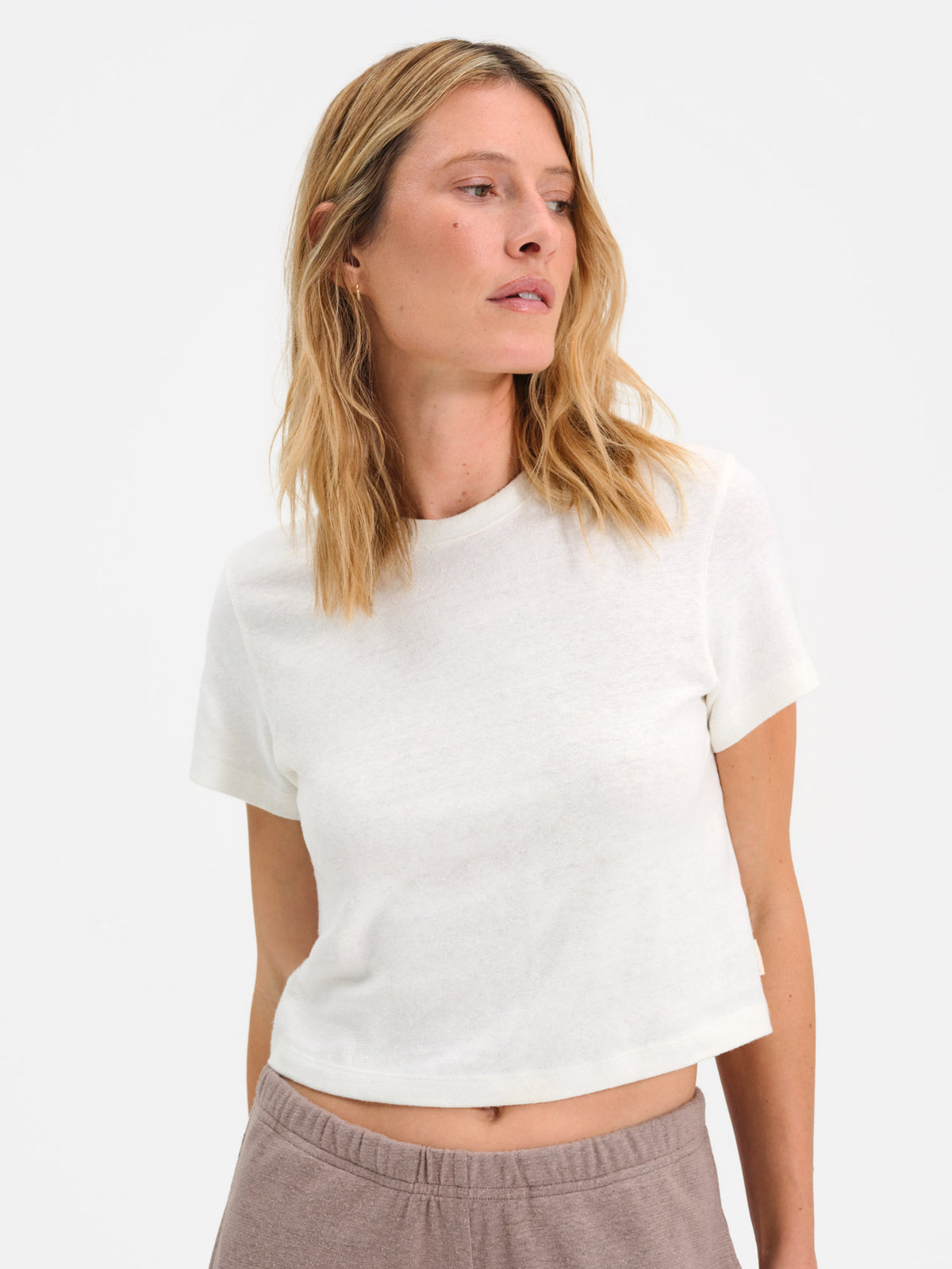 Regenerative Hemp Shrunken Tee-Tees-MATE the Label-TRUE WHITE-XS-MATE the Label