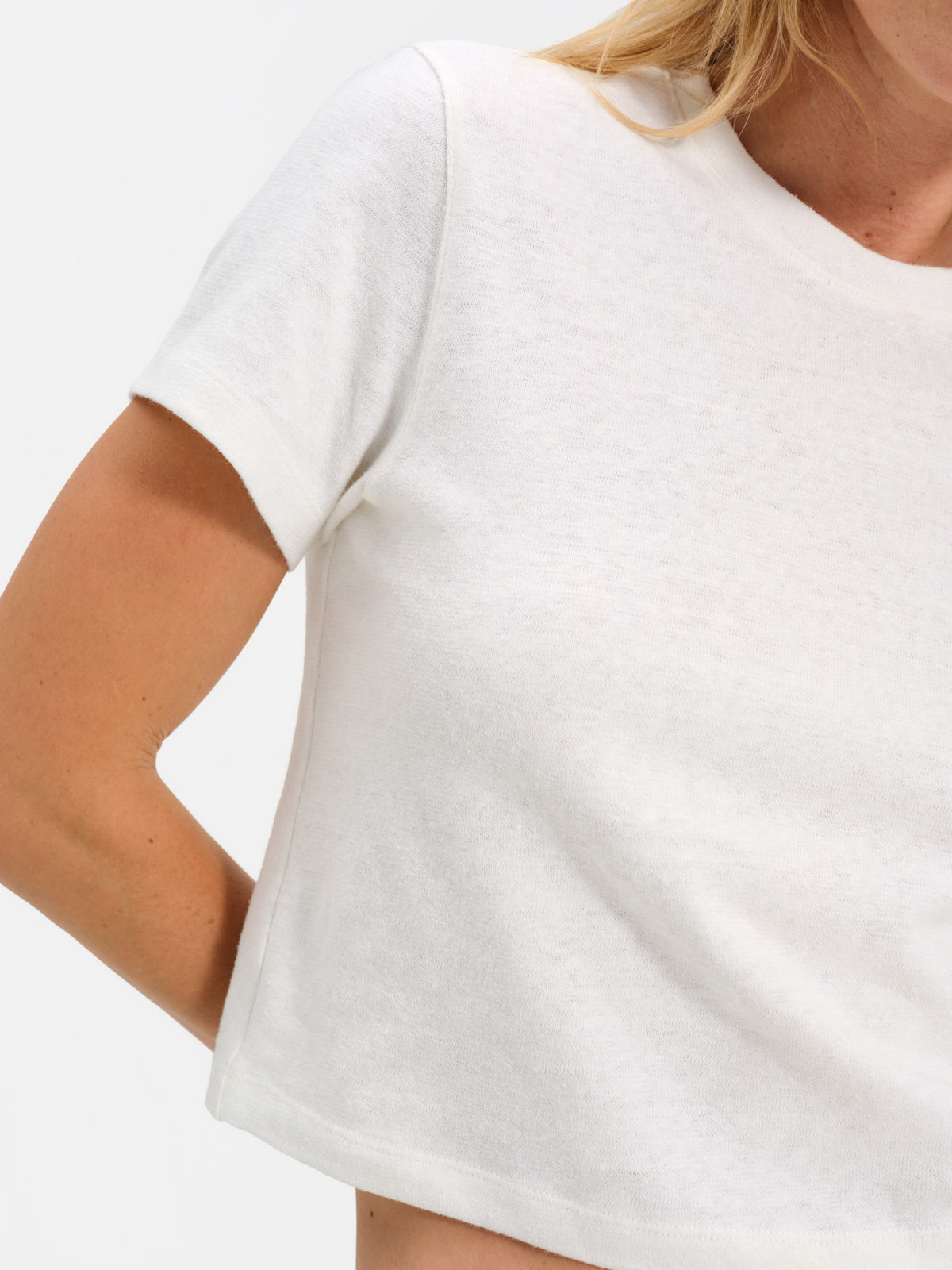 Regenerative Hemp Shrunken Tee-Tees-MATE the Label-TRUE WHITE-XS-MATE the Label