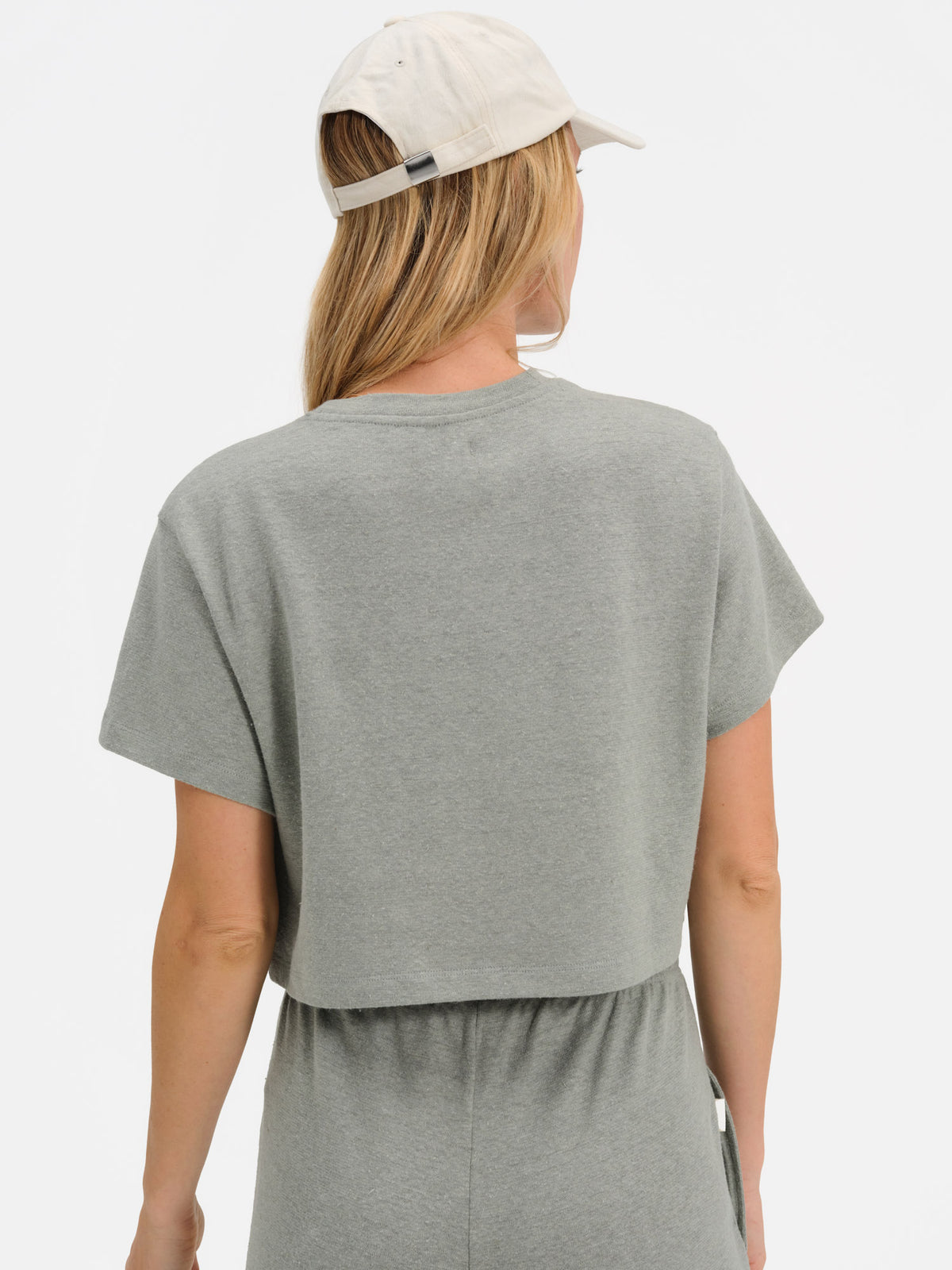 Regenerative Hemp Relaxed Crop Tee-Tees-MATE the Label-FIR-XS-MATE the Label